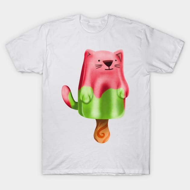 Summer time Pawsicle T-Shirt by Nuffypuffy